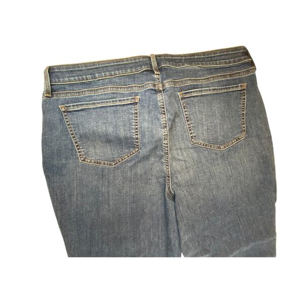 NYDJ Womens Jeans Blue 16P Sheri Slim Skinny Leg Mid Rise Dark Washed Zip Fly - Picture 3 of 12